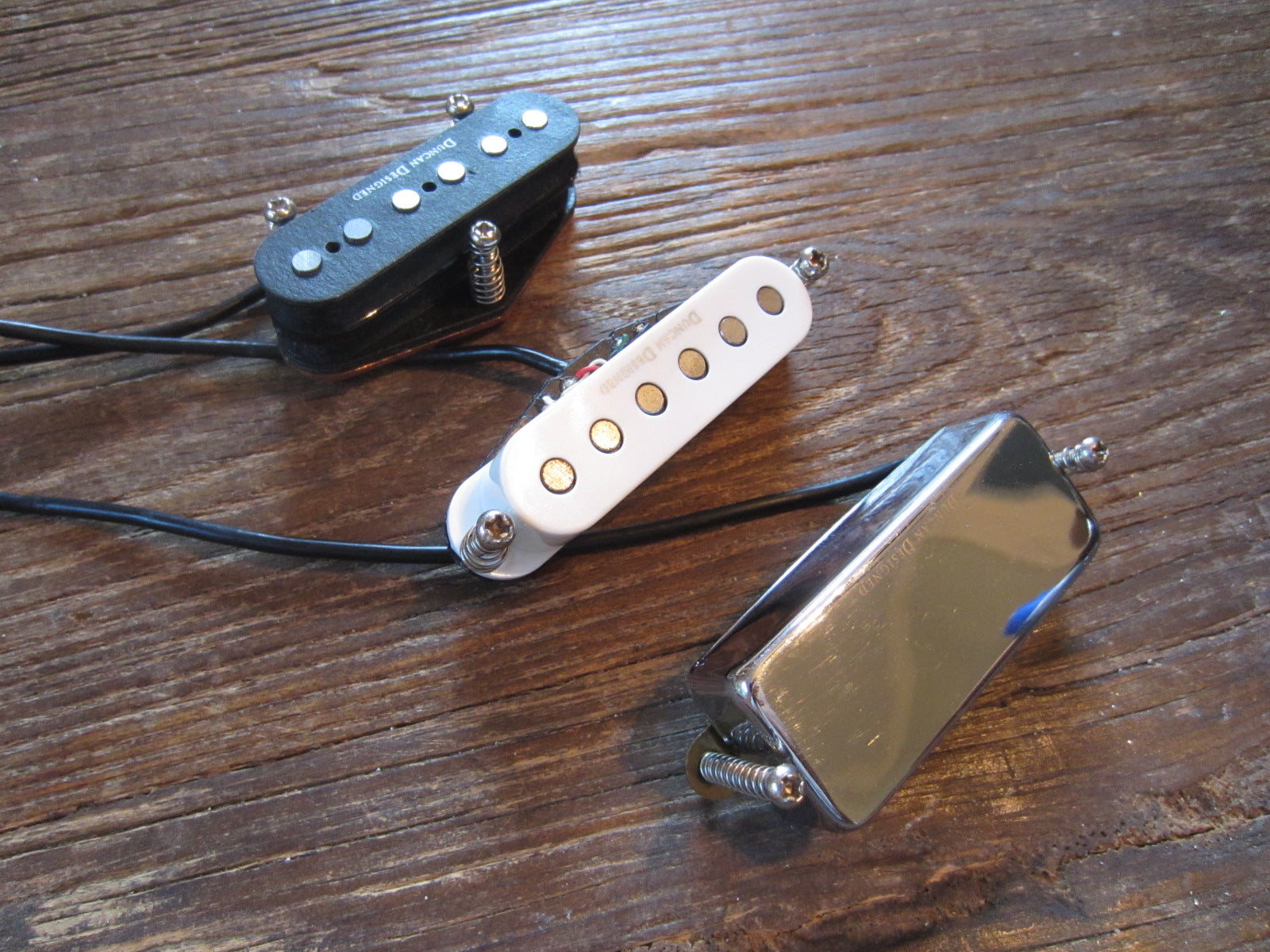 2009 Squier Vintage Modified SSH Telecaster Duncan Designed Stacked Pickup  Set | TE103B-STK, SC102-STK, MH101-CR