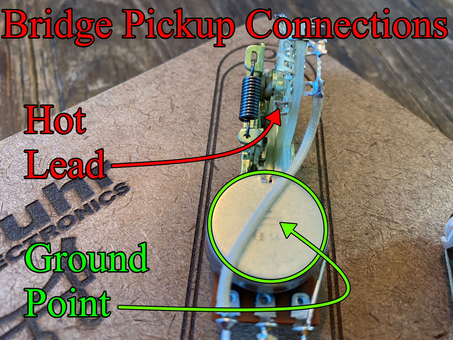 Telecaster Traditional Wiring Kit | Bourns PDB241 Low-Friction 250 kΩ Audio Taper Potentiometers, Mallory 150 Capacitor