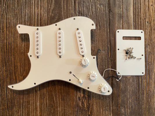 2009 Fender Standard Series Stratocaster Loaded Pickguard | Mounting Screws, Rear Tremolo Cover