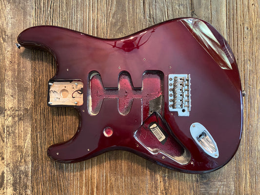 2009 Fender Standard Stratocaster Body + Hardware | Wine Red, Lefty