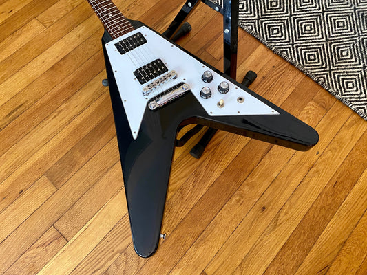 2012 Gibson USA '67 Reissue Flying V | Gloss Ebony, Original Hardcase, Very Clean