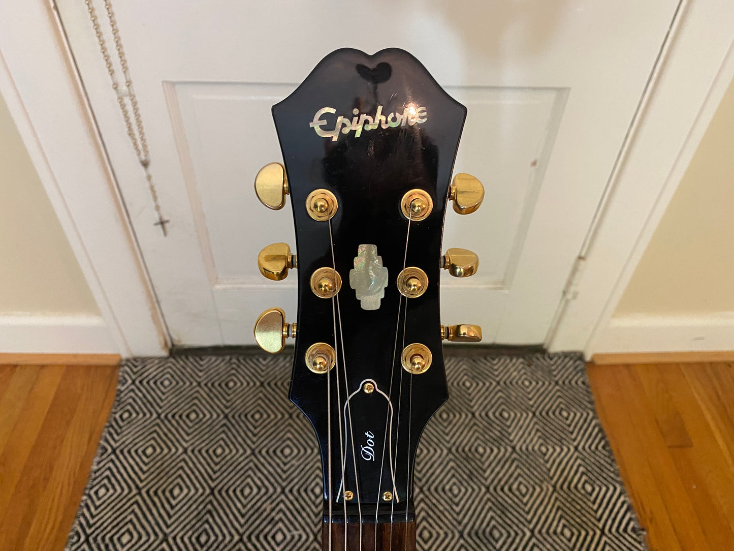 2006 Epiphone Dot Deluxe VS Flame Top | Fresh Setup, Hard Case, Parsons Street Humbuckers, Fresh Wiring