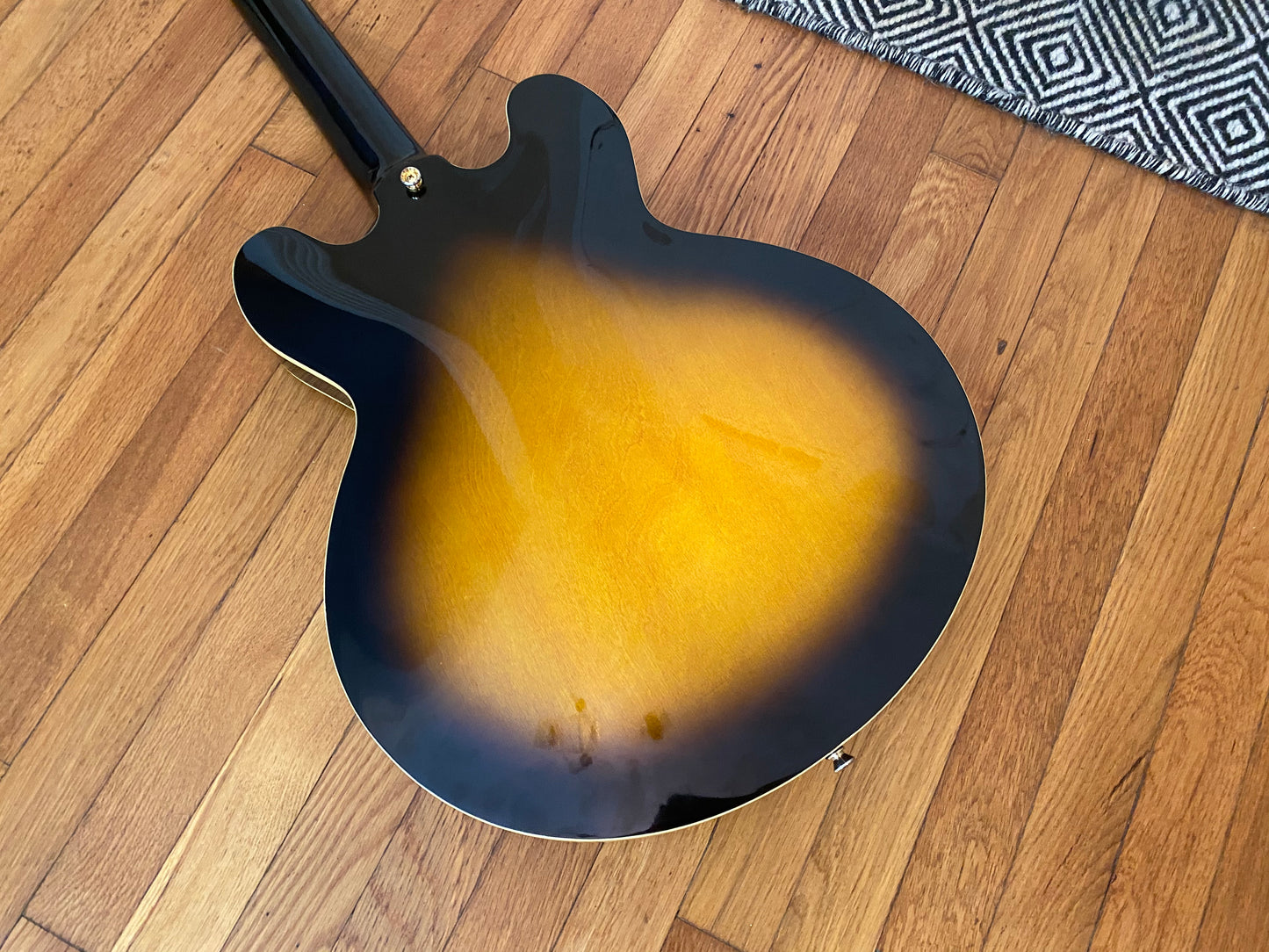 2006 Epiphone Dot Deluxe VS Flame Top | Fresh Setup, Hard Case, Parsons Street Humbuckers, Fresh Wiring