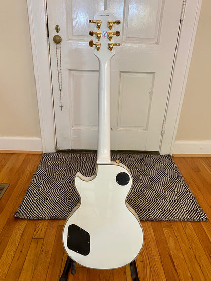 2006 Epiphone Les Paul Custom MIK Korean | Alpine White, 60s Neck, SKB Hard Case, Super Clean