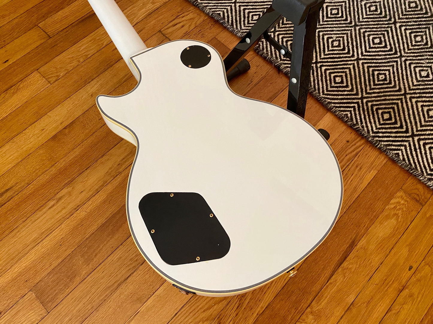 2006 Epiphone Les Paul Custom MIK Korean | Alpine White, 60s Neck, SKB Hard Case, Super Clean