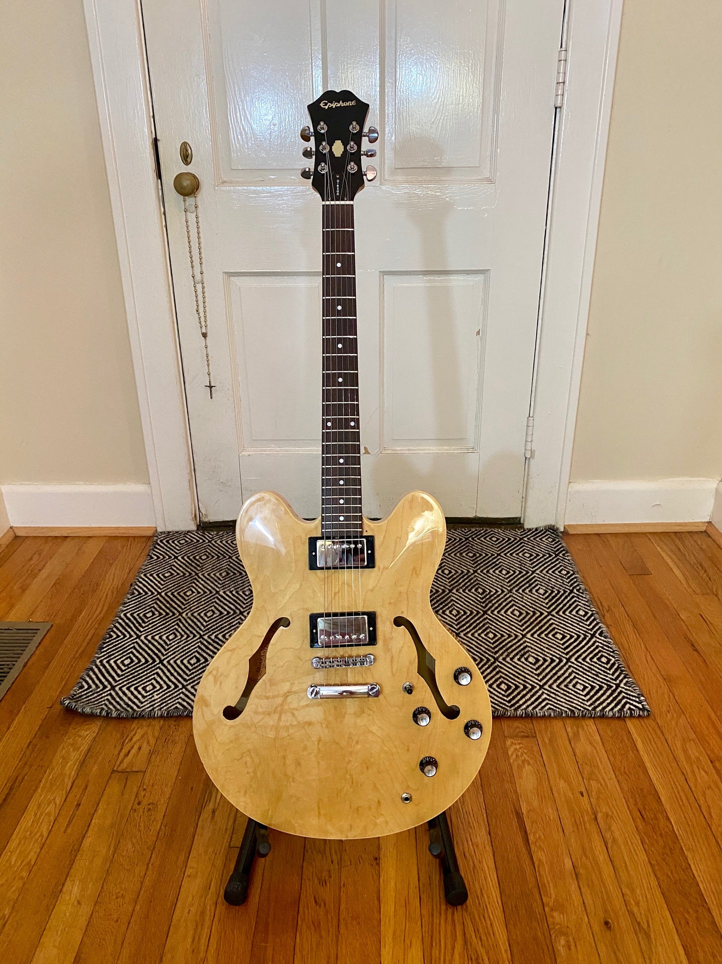 2002 Epiphone Dot Natural | Fresh Full Setup, Parsons Street Humbuckers, Tusq XL Nut