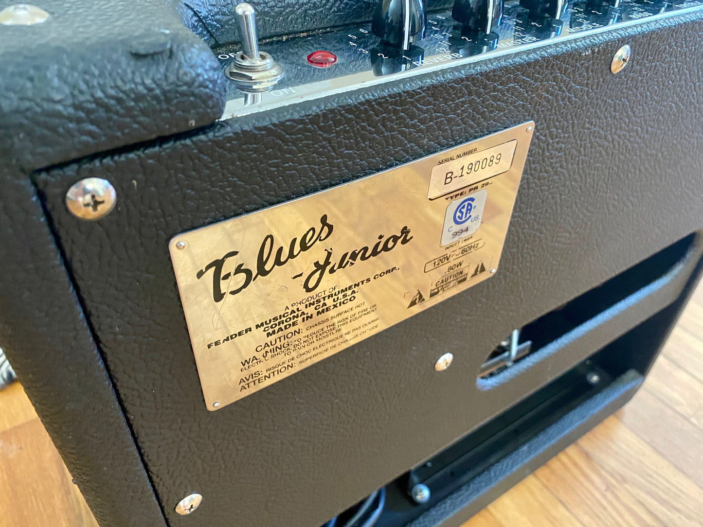 Fender Blues Junior | Very Clean, Sounds Great, New MOD Reverb Tank, Foot Switch