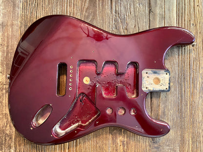 2001 Fender Standard Series Stratocaster Body | Wine Red, HSS