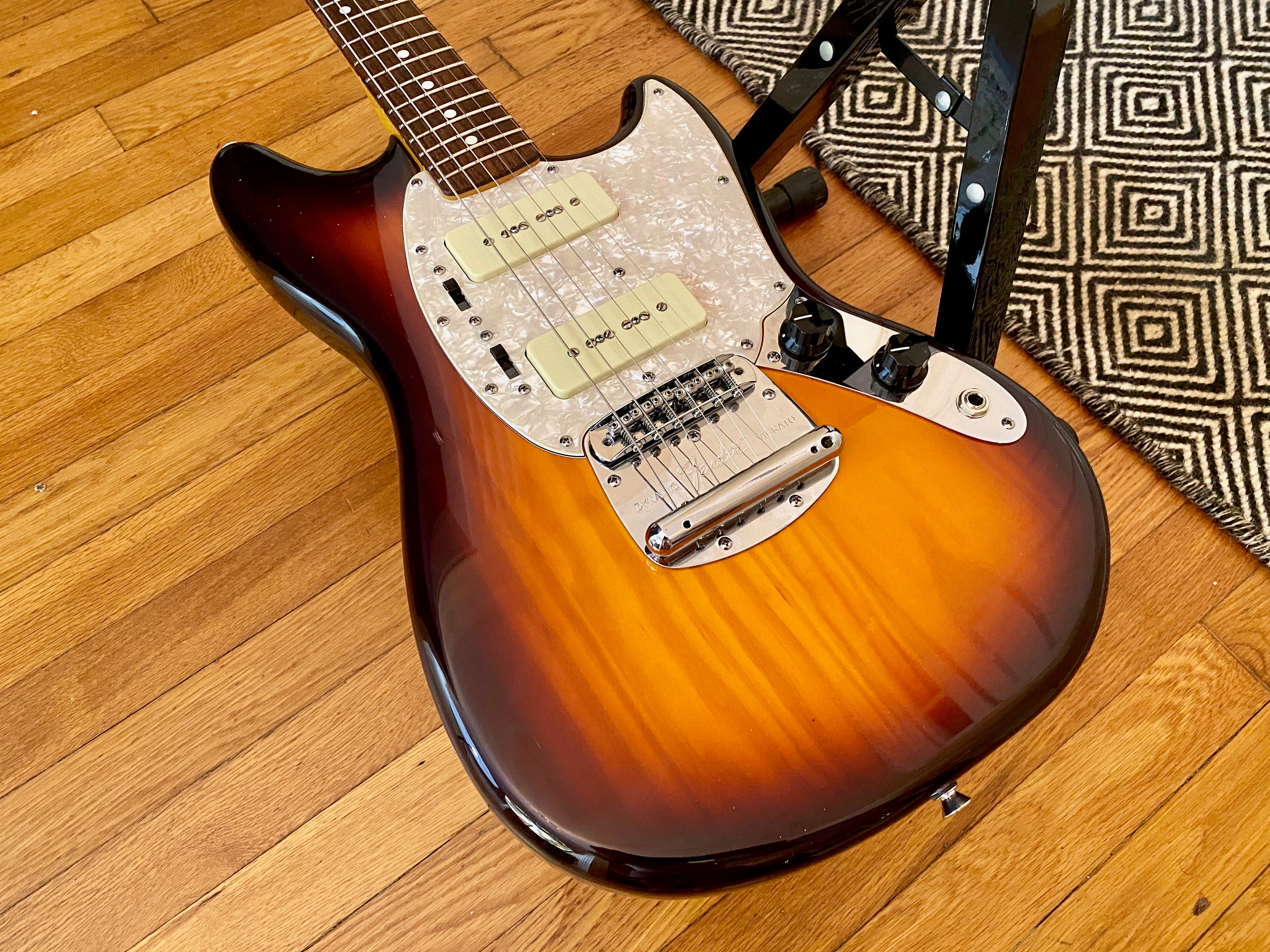 RARE 2014 Fender Modern Player Mustang MP-90 | Honey Burst, P90 Pickups,  Fresh Setup, Re-Wire w/ CTS Switchcraft