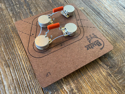 Les Paul 50s Style Wiring Kit | CTS / WD Music Custom Taper Potentiometers, CDE Orange Drop 716P Film Capacitors