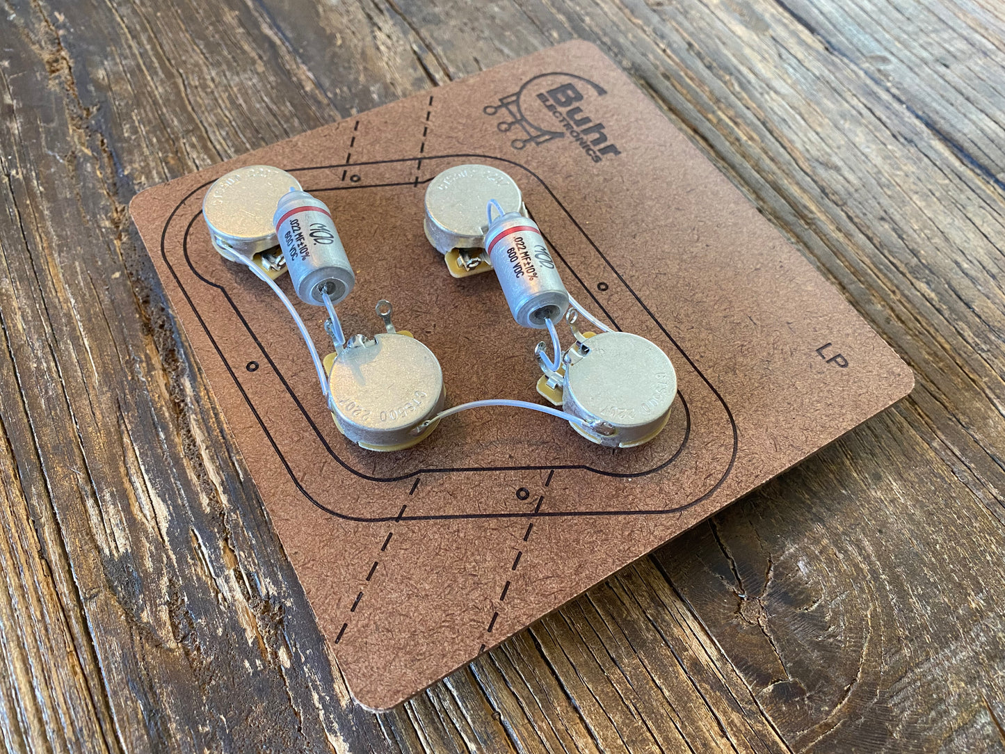 Les Paul 50s Style Wiring Kit | CTS / WD Music Custom Taper Potentiometers, MOD Oil-Filled Capacitors