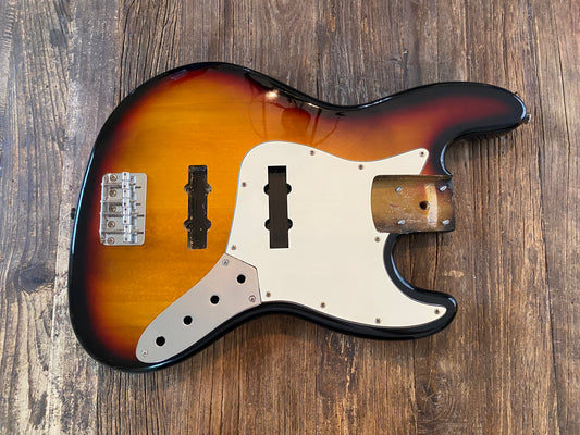 2002 Standard Series Jazz Bass Body + Hardware | 3-Tone Sunburst, Very Clean