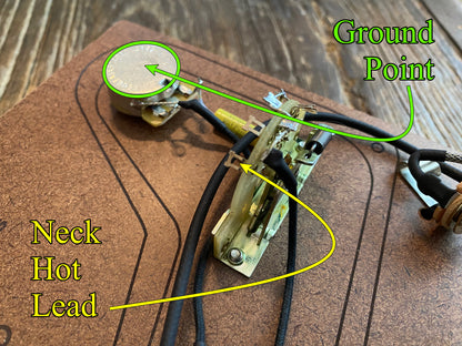 PRS Basic 3-Way Blade "Modern" Style Wiring Kit | CTS 450G Potentiometers, CRL 3-Way, Mallory 150 Film Capacitors