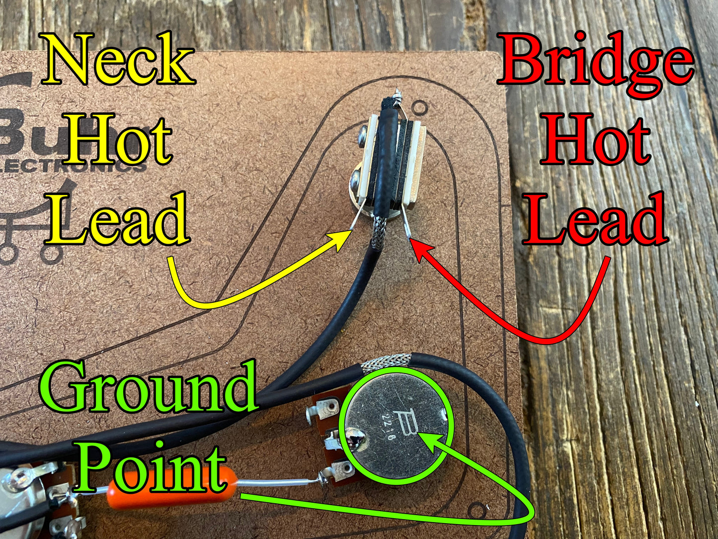 PRS 50s Style Toggle Wiring Kit | Bourns PDB241 Low-Friction Audio Taper Potentiometers, Orange Drop 716P, Switchcraft Toggle & Jack