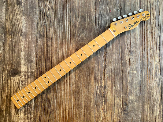 2019 Classic Vibe 70s Telecaster Neck + Tuners | Maple w/ Vintage Style Split Post Tuners