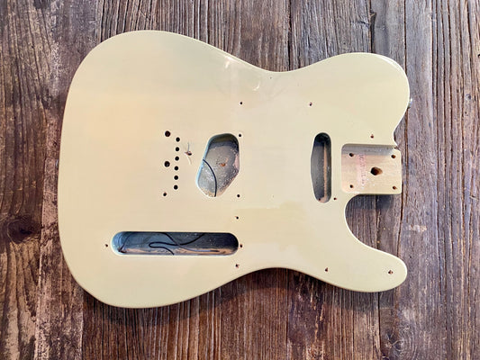 2002 Squier by Fender Standard Series Telecaster Body | See-Through Blonde, Hardware Included