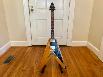 Pristine Mods | 2021 Flying V Korina | 3x Push/Pulls, Parsons Street Humbuckers, Hard Case