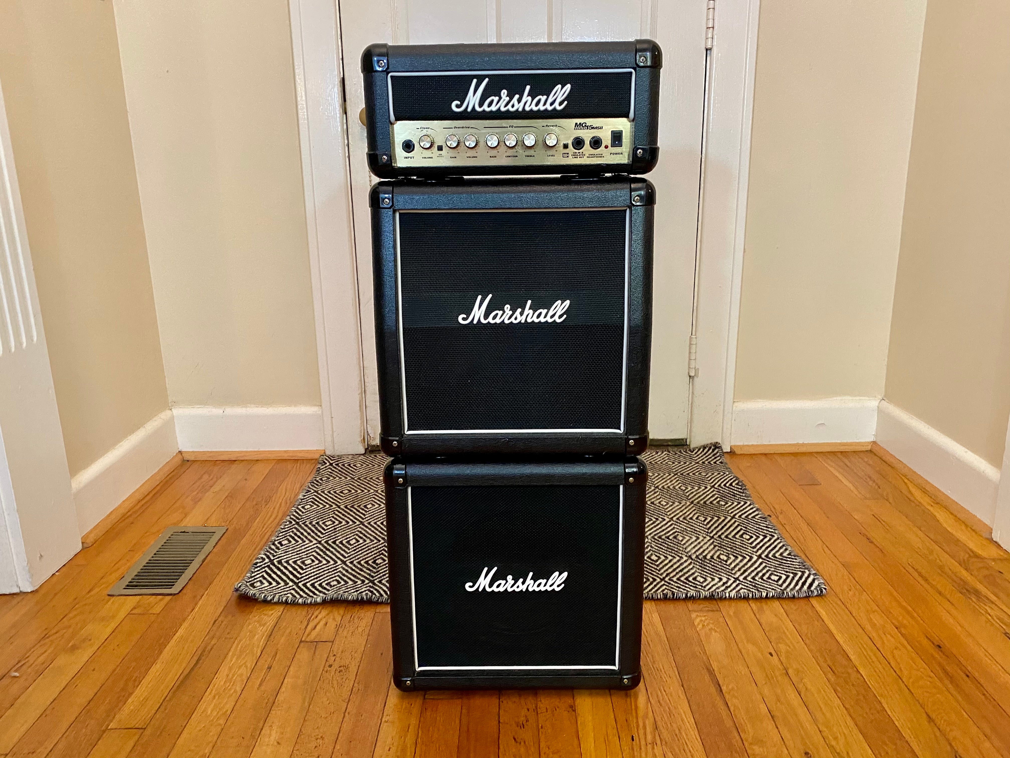 Marshall MG15 MSII Mini Stack | Spring Reverb, Super Clean – Lil' Huddy's  Guitar Shop