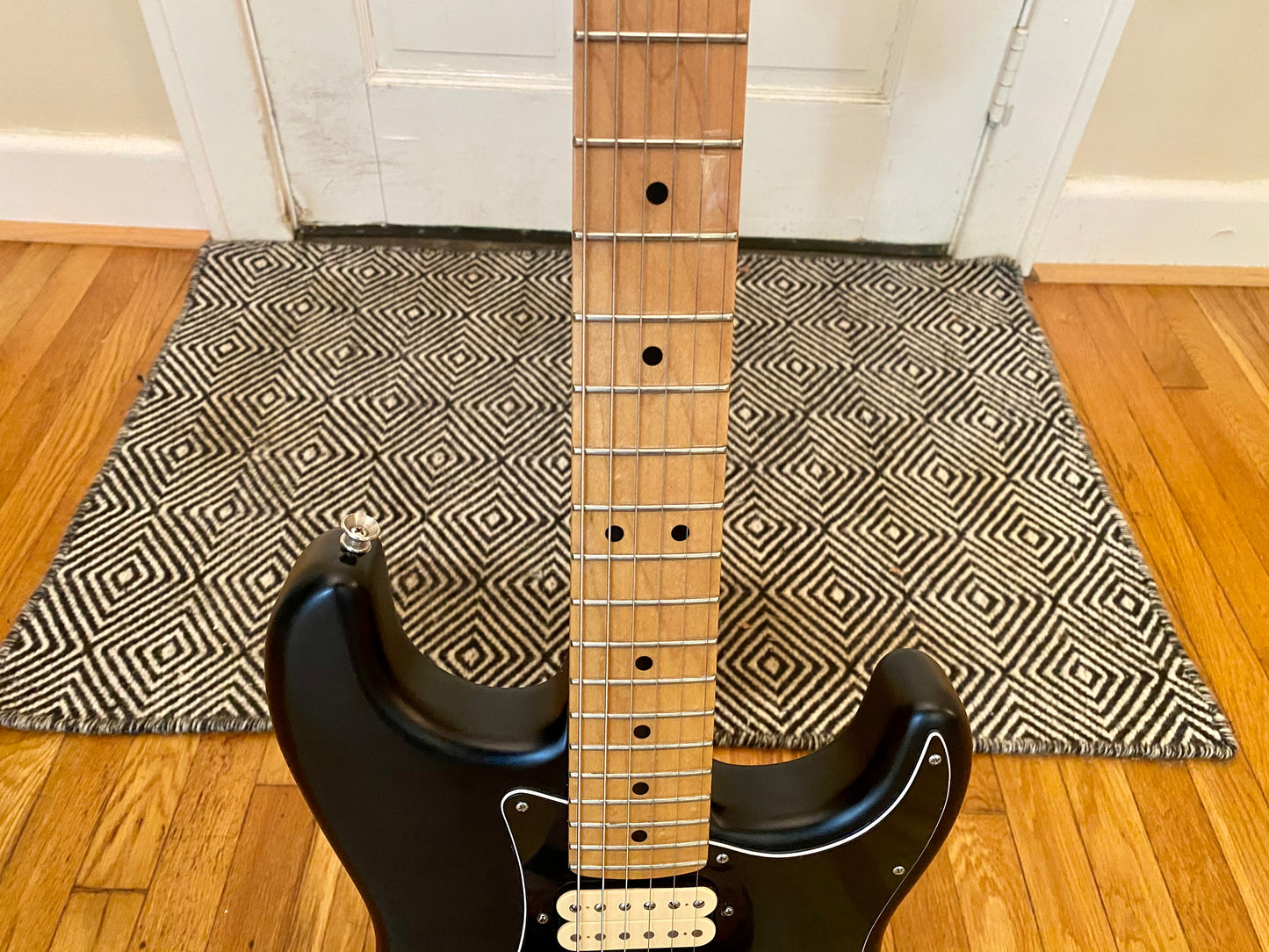 2013 Fender FSR Hot Rod Stratocaster | Matte Black, Factory DiMarzio Super Distortion, 36th Ann PAF