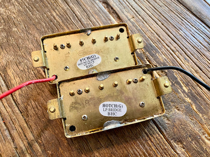 Epiphone HOTCH / 57CH Les Paul Humbucker Set | Gold, Long Leads, Springs, Screws