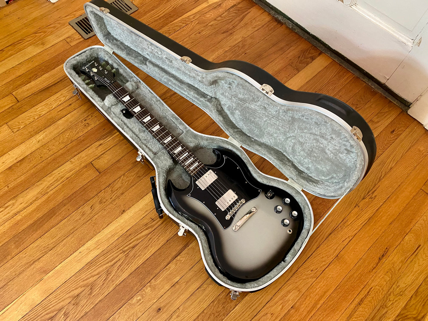 2014 Epiphone SG Pro | Silverburst, Parsons Street Humbuckers & Fresh Re-Wire