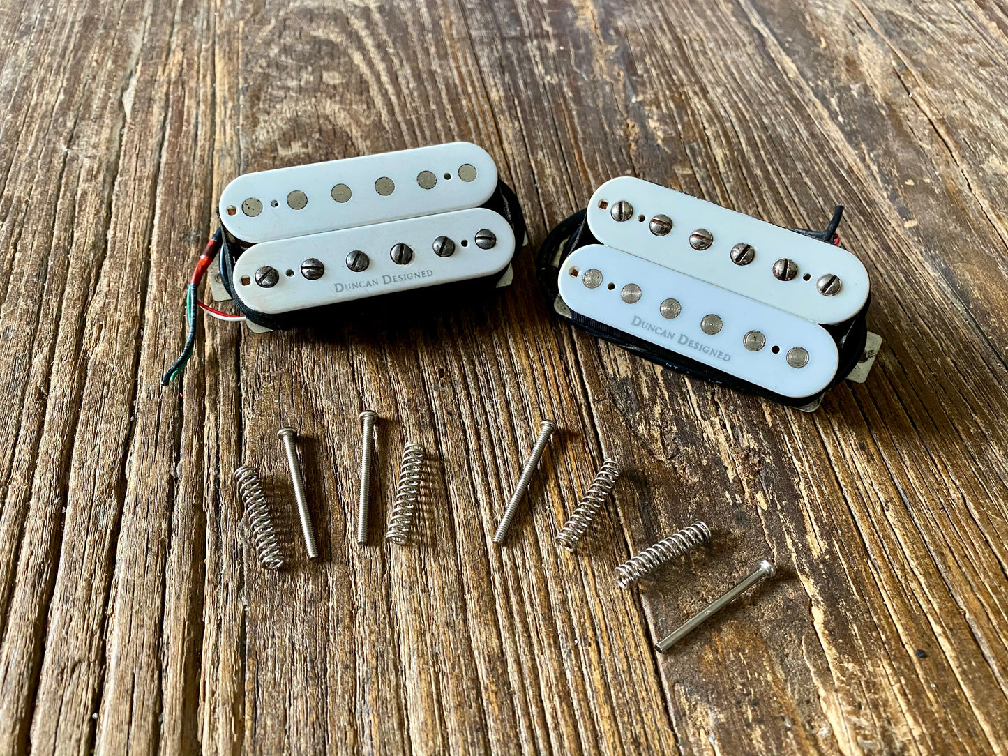 Seymour Duncan Designed HB-103 Humbucker Set | White, Long Leads, Springs & Screws